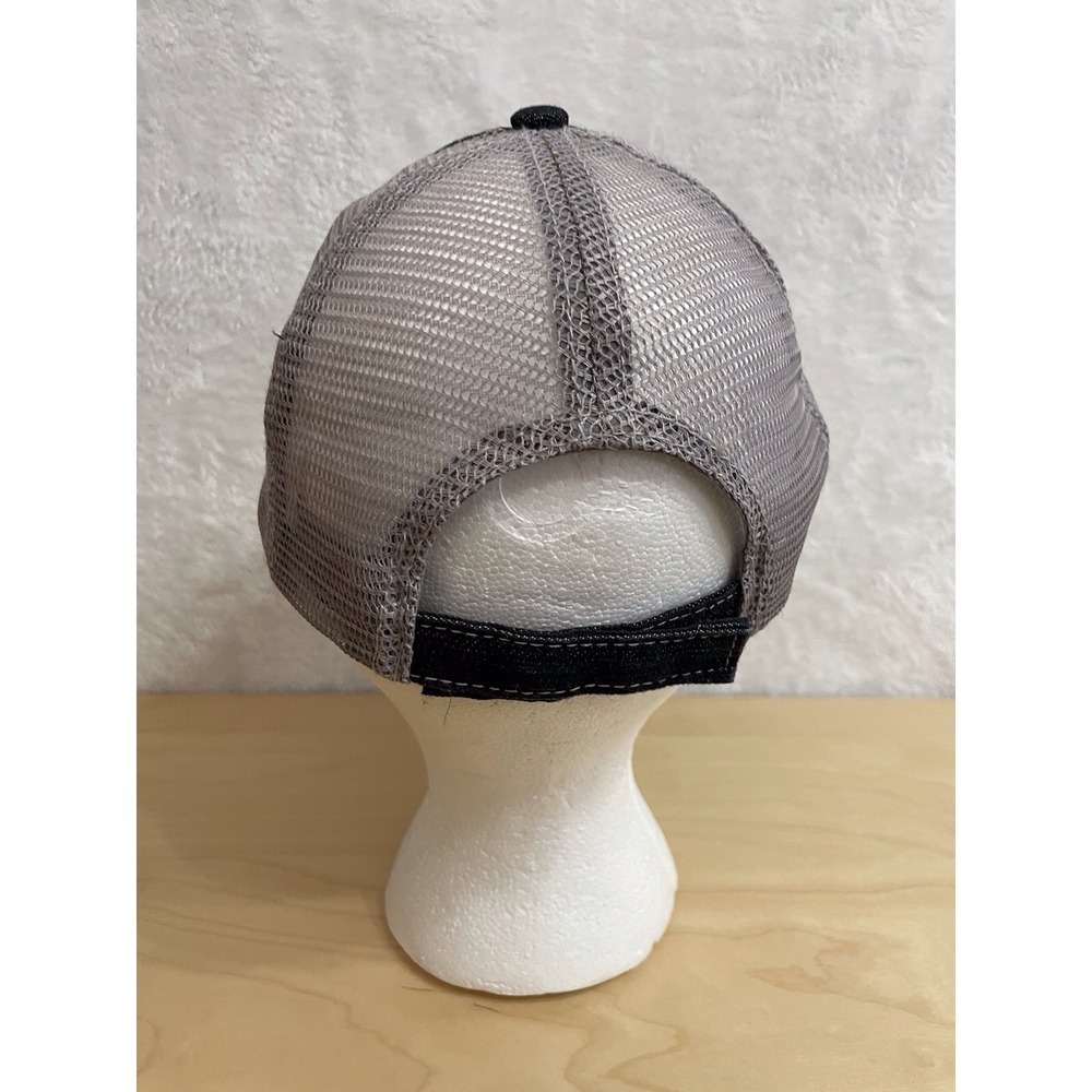 Jeep Hair Don't Care Trucker Hat Black Gray Mesh Distressed Adjustable - Picture 4 of 7